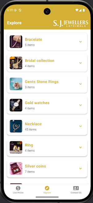 SJ Jewellers Screenshot 1
