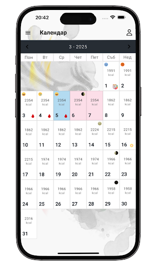 Woman Wellness Calendar Screenshot 0