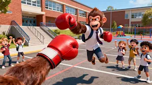 Monkey School Prankster Game Screenshot 2