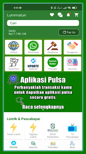 Agen Jualan Pulsa Online Murah Screenshot 0