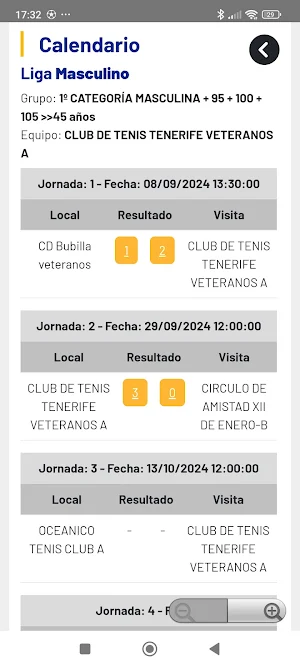Federación Canaria de Padel Screenshot 2