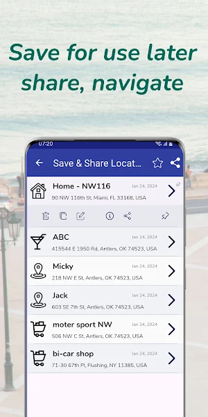 Save - Share Location Map Screenshot 3