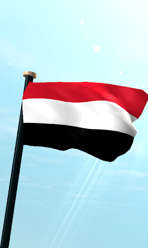 Yemen Flag 3D Free Wallpaper Screenshot 0