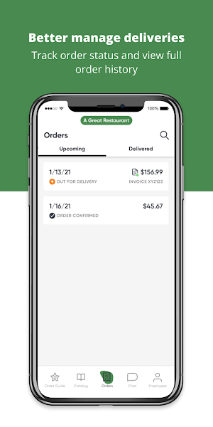 Guardados Food Service Screenshot 2