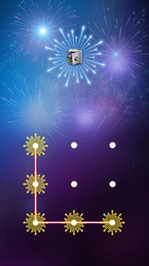 AppLock Theme Fireworks Screenshot 0