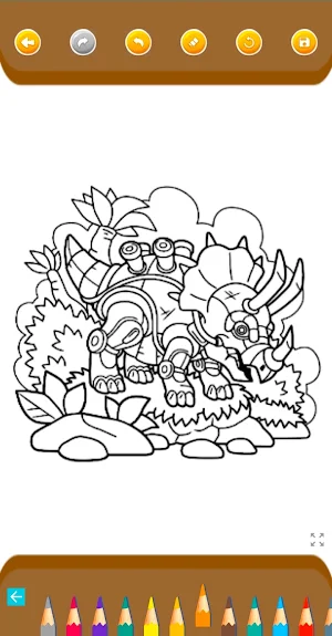 Dinosaur Coloring Game Screenshot 3