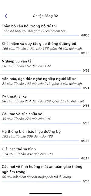 Ôn thi GPLX 600 & 120 câu Screenshot 2