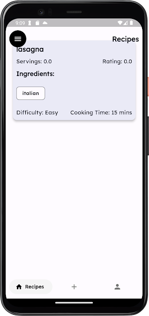 Personal recipe book Screenshot 1