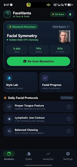 FaceVanta: Face Shape & Style Screenshot 0