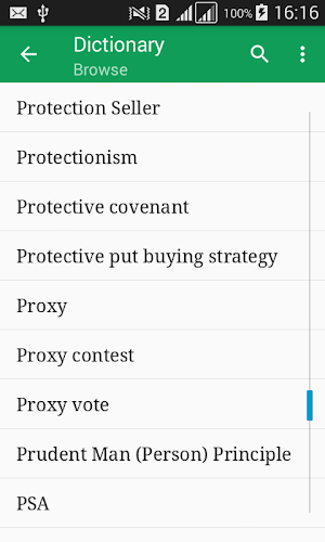 Financial Terms Dictionary Screenshot 0