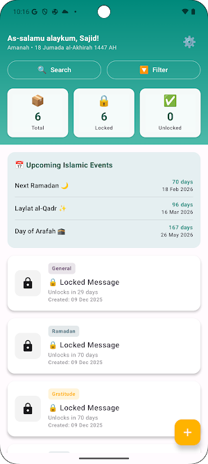 Amanah: Islamic Time Capsule Screenshot 0