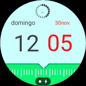 Digital Modern Clock Animated Screenshot 1