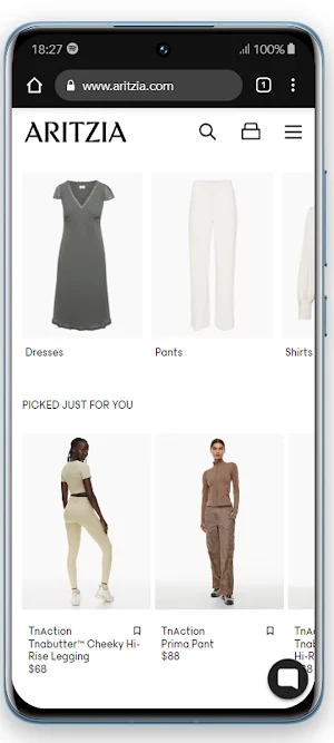 aritzia Screenshot 0