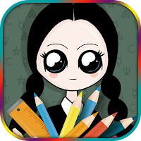 Wednesday Addams Coloring Book
