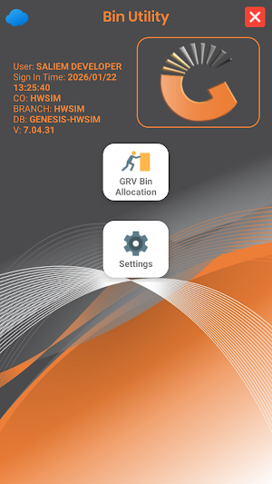 Genesis Bin Screenshot 1