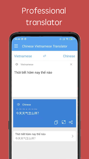 Vietnamese Chinese Translator Screenshot 0