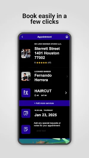 No Lines Barber Studio Screenshot 2