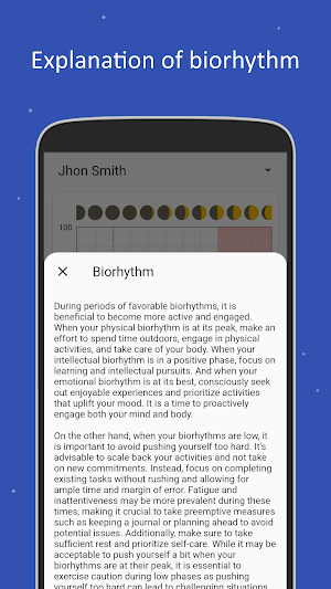 Life Rhythm -Biorhythm+Moon+α Screenshot 1
