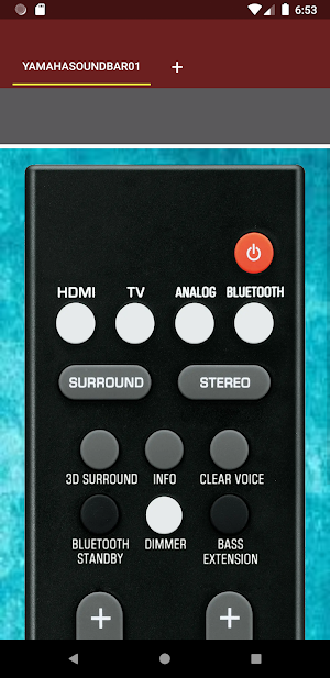 Yamaha Soundbar Remote Screenshot 3