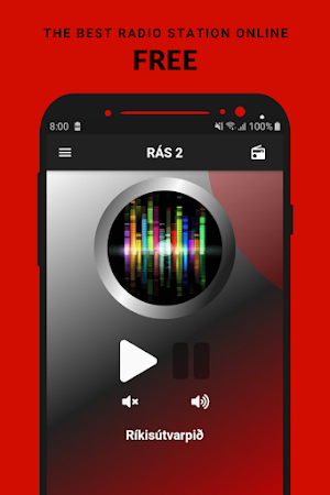 RÁS 2 Útvarp RAS2 Radio App Iceland FM Free Online Screenshot 0