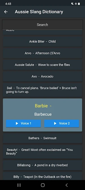 Aussie slang quiz-pro Screenshot 0