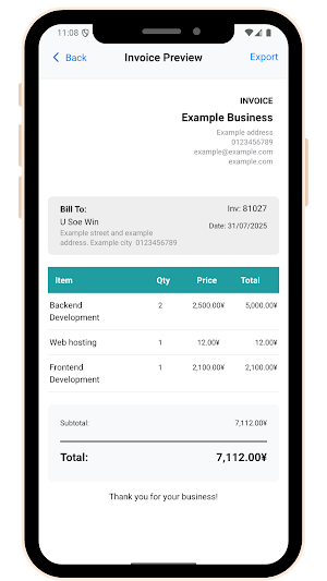 Invoice by IHTechno Screenshot 3