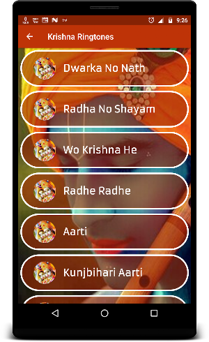 Krishna Ringtones Screenshot 2