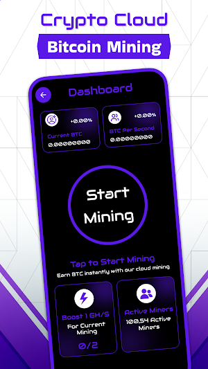 Giga BTC Mining Bitcoin Miner Screenshot 2
