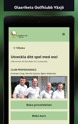 Glasrikets Golfklubb Växjö Screenshot 1