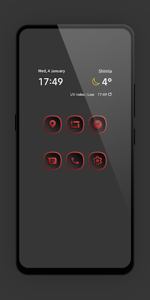 Shadow Gray Red Icon Pack Screenshot 0