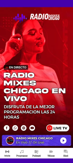 Radio Mixes Chicago HD Screenshot 1