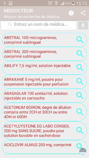 Médicaments Screenshot 2