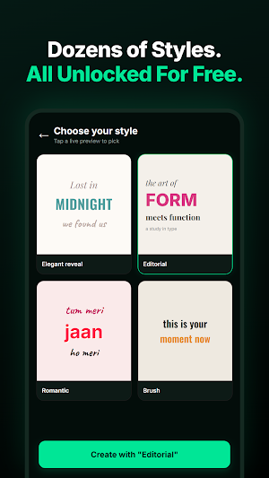 Auto Captions & Text: KineCut Screenshot 1