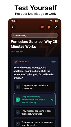 Scroll - Daily Microlearning Screenshot 2