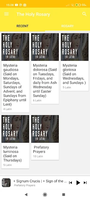 The Most Holy Rosary in Latin Screenshot 1