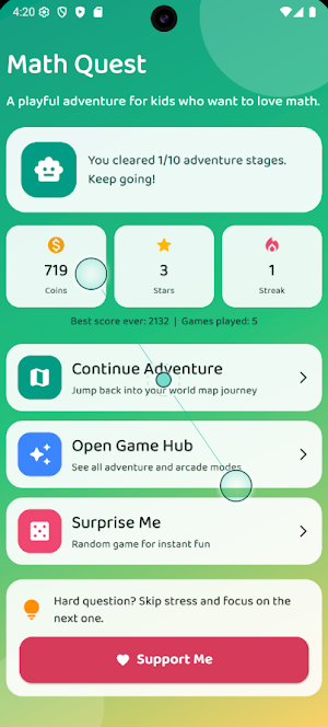 Math Game Screenshot 2