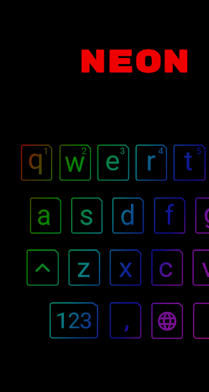 Neon Led keyboard  - Neon RGB Color 2 Screenshot 0