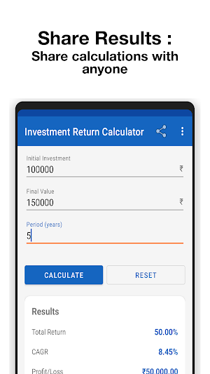 Investment Return Calculator Screenshot 3