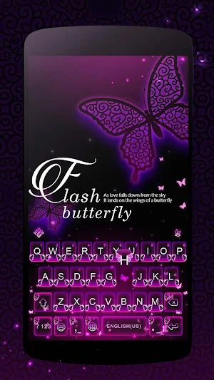 Flash Butterfly Keyboard Theme Screenshot 0