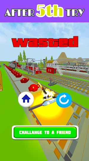 Naughty Bomb:Ninja Train Games Screenshot 1
