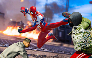 Spider Hero Man City Battle Screenshot 0