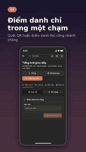 NQSoulmate - Quản lý học viên Screenshot 2