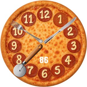 Pizza Watch Face Screenshot 0