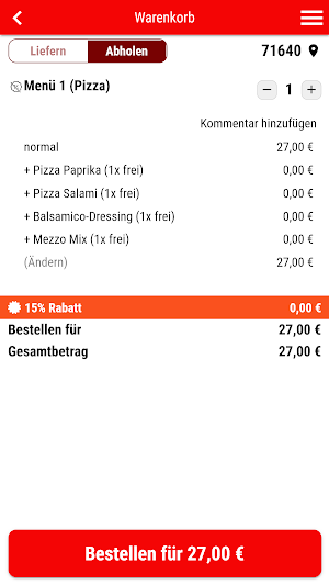 Bal Pizza Pasta & More Screenshot 1