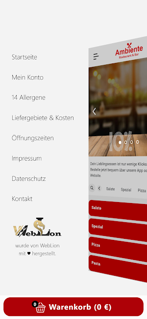 Ambiente Restaurant Screenshot 1