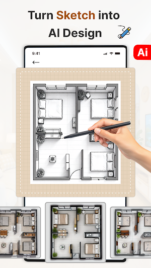 Dream Home AI: Sketch & Design Screenshot 0