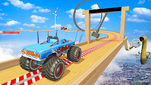 Monster Truck Impossible Tracks Racing- Stunt Game Screenshot 1