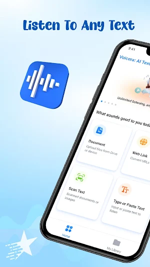 Voicera: AI Text to Speech Screenshot 0