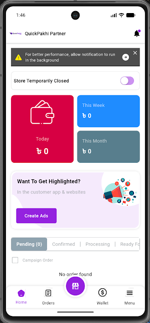 QuickPakhi Partner Screenshot 0