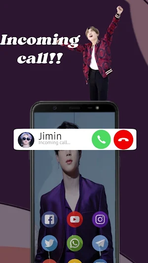 BTS Jimin - Fake Video Call Screenshot 2